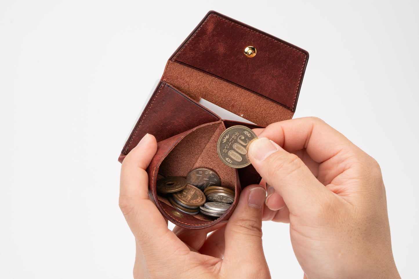 紙幣もカードも入る小さな財布 dritto Coin