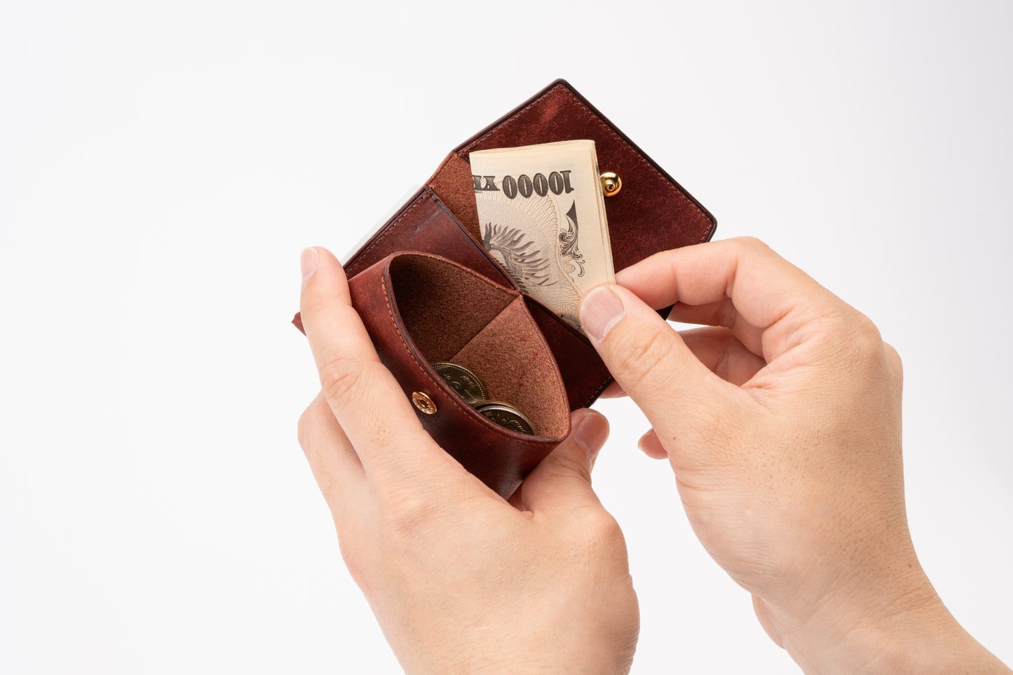 紙幣もカードも入る小さな財布 dritto Coin